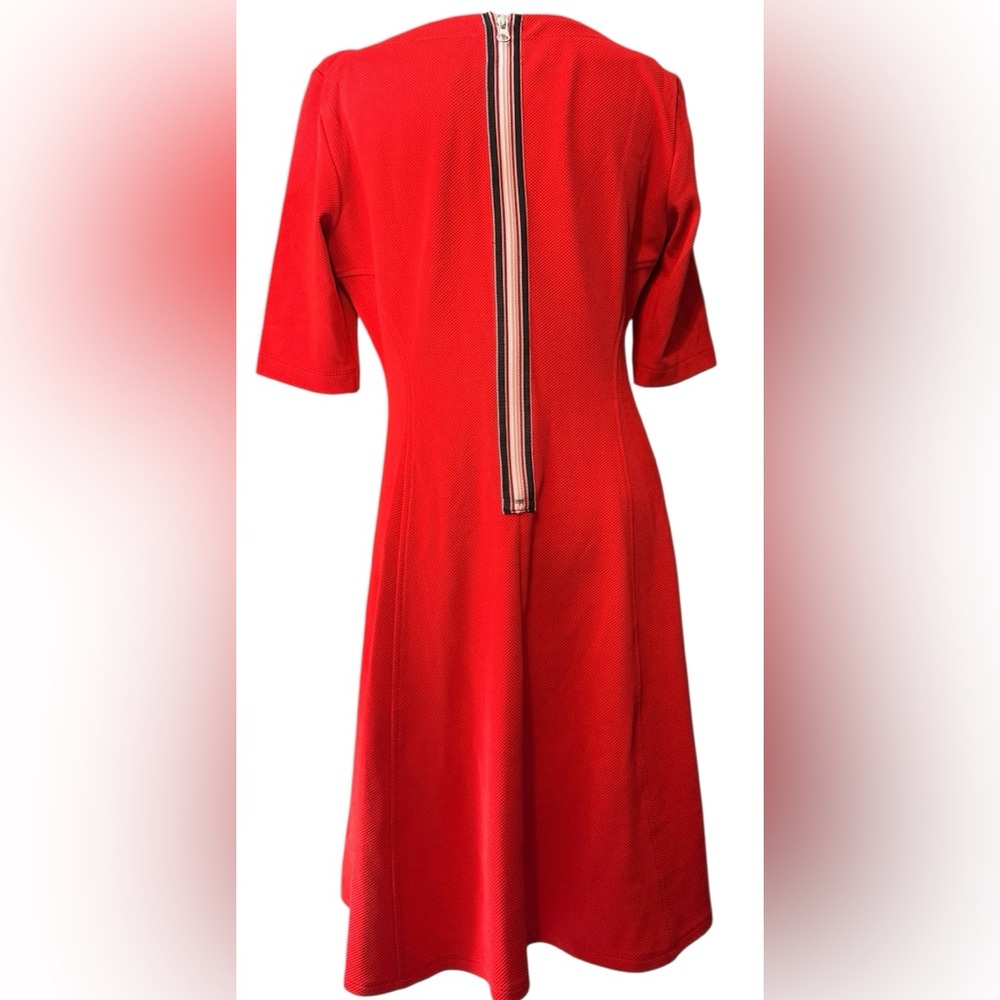 Julian Taylor Vibrant Red Midi Dress - Picture 2 of 9